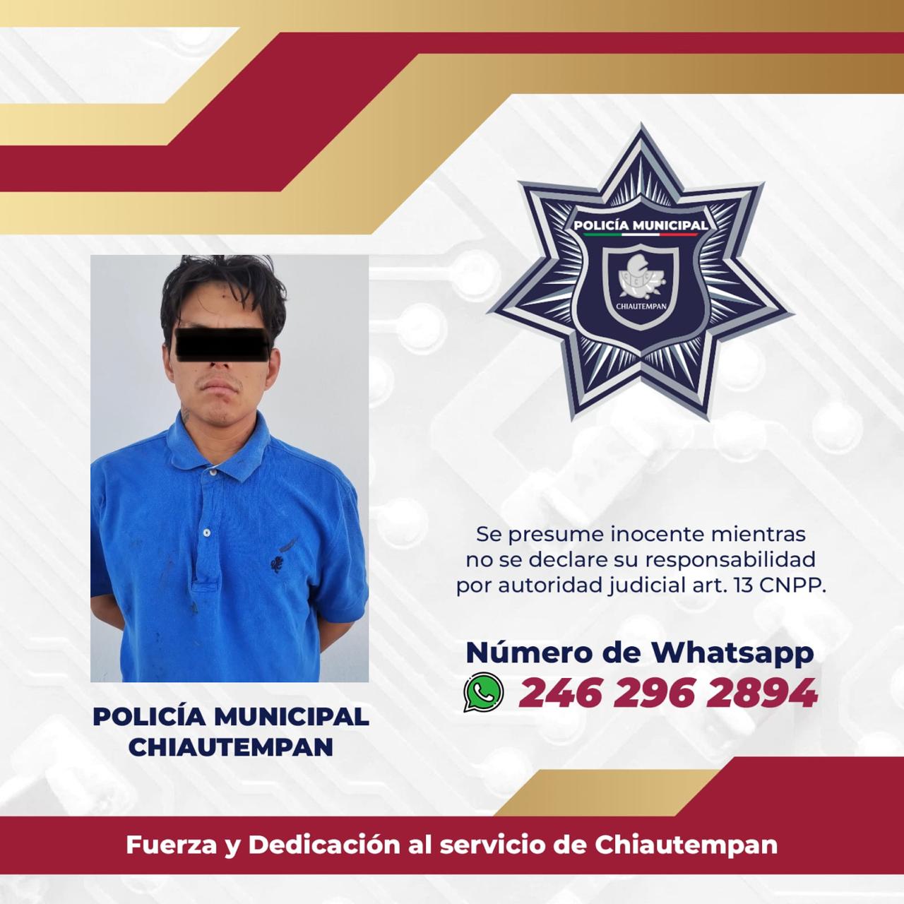 Rescata policía de Chiautempan a mujer privada de su libertad